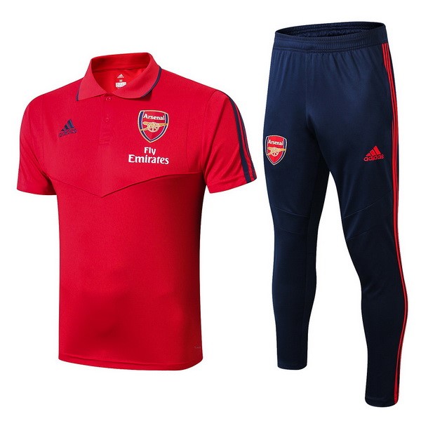 Polo Conjunto Completo Arsenal 2019-20 Rojo Azul